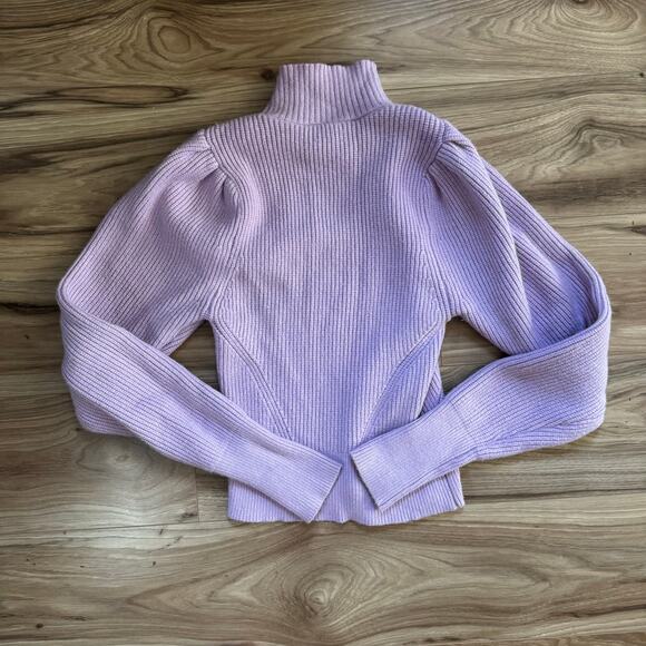 ASTR The Label Puff Shoulder Sweater in Lavender Purple - Picture 3 of 6